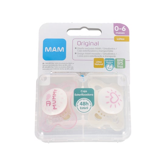 Mam Soother Original Latex 0- 6 M Double Pack