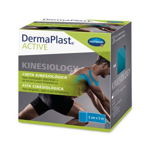 Dermaplast Ruban Kinésiologique Actif 5x5 Bleu