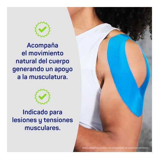 Dermaplast Ruban Kinésiologique Actif 5x5 Bleu Dermaplast Ruban Kinésiologique Actif 5x5 Bleu