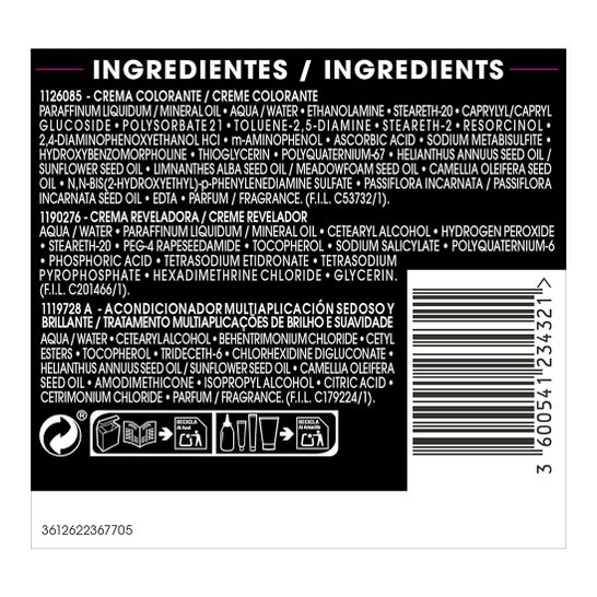 Garnier Olia Permanent Colouring N°1.0 Ebony Black 4 pièces
