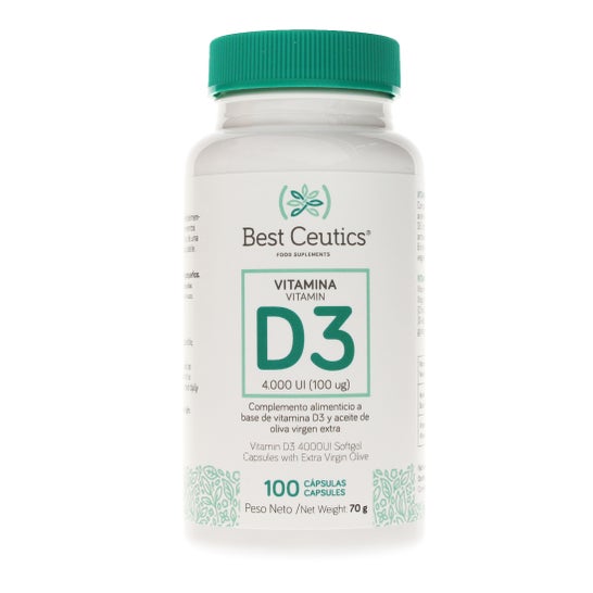 Bestceutics Vitamine D3 4000Ui 100 Capsules