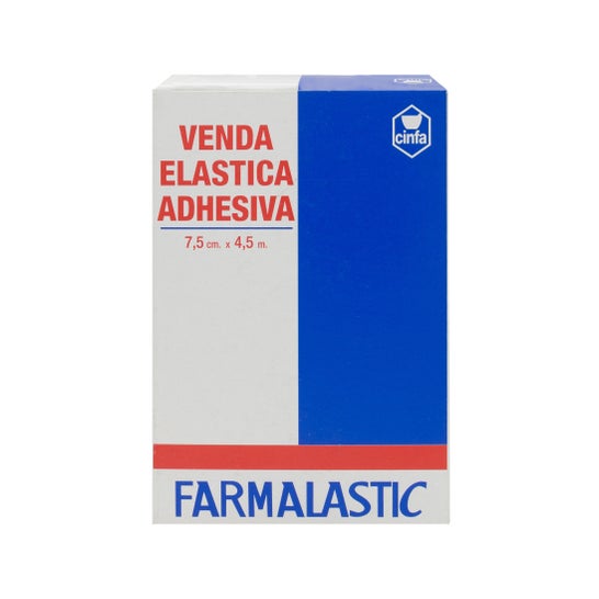 Farmalastic elastic adhesive bandage 7,5cmx4,5m 1ud