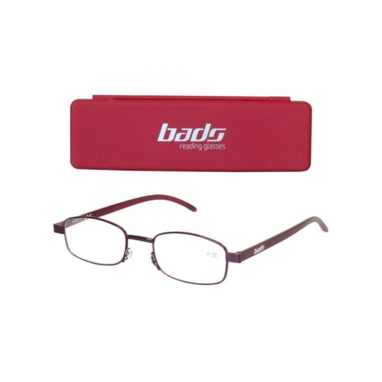 Bads Gafas Estuche Plano Rojo +1.00 1ud