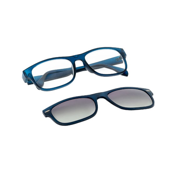 Acofar Nesira Gafas Presbicia 2.5 + Clip Solar Polarizada Azul
