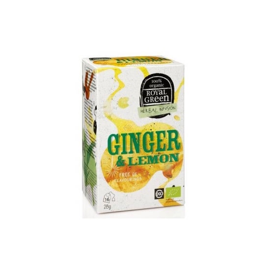 Royal Green Infusion Gingembre Citron Bio 16uts