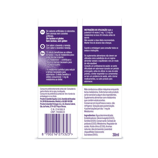 Zzzquil Natura Spray Oral Mélatonine Lavande Orange 30ml