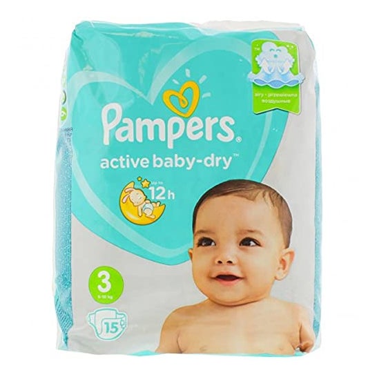 Pampers Couches Baby Dry Taille 3 15uts