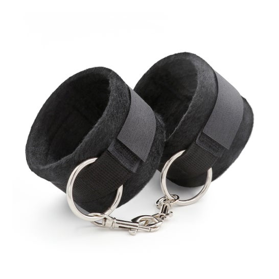 Crushious Tough Love Menottes Velcro Chaîne 40cm Extra Noir 1 Unité