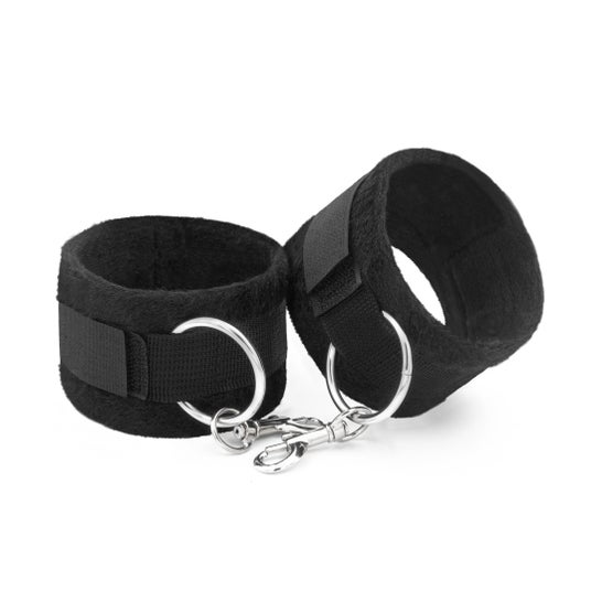 Crushious Tough Love Menottes Velcro Chaîne 40cm Extra Noir 1 Unité