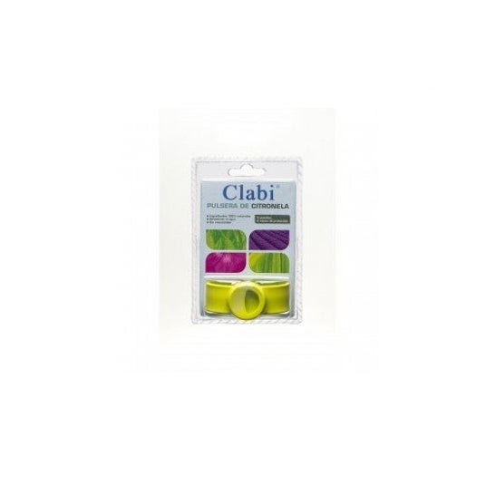Clabi™ bracelet vert citronnelle antimosquitos anti-squitos 1ud