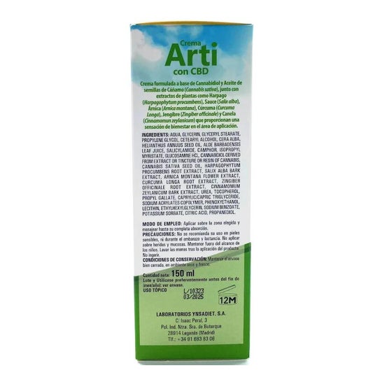 Zentrum Cannabis Crema Arti con CBD 150ml