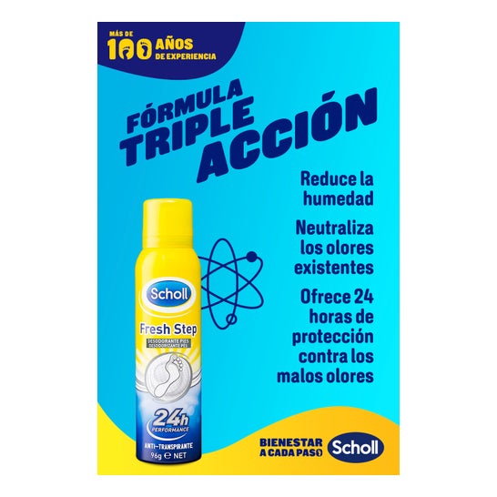 Scholl Fresh Step Spray Anti-transpirant pour les pieds 150 ml