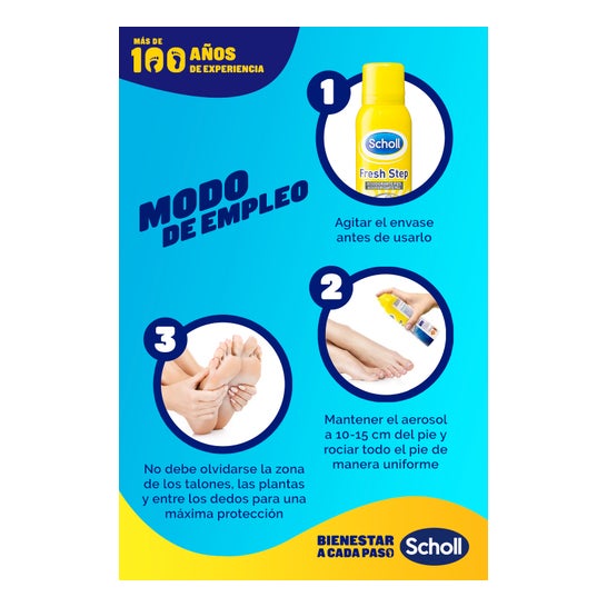 Scholl Fresh Step Spray Anti-transpirant pour les pieds 150 ml