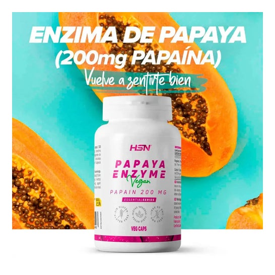 HSN Enzima de Papaya 200mg Papaína 120vcaps