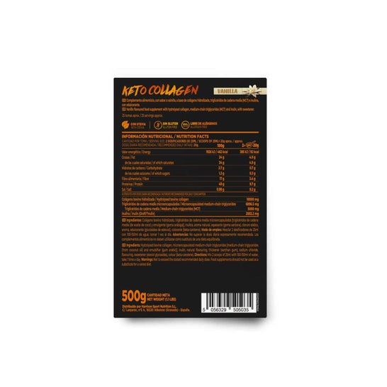 HSN Keto Colágeno Hidrolizado Bovino en Polvo Vainilla 500g