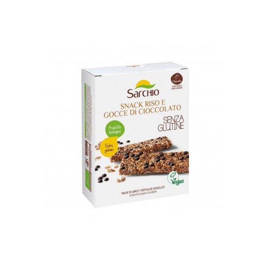 Sarchio Snack Riz Gouttes Chocolat Sans Gluten 80g
