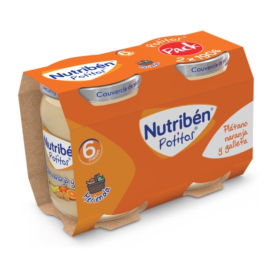 Biscuit Nutriben orange Pot Plat 2X190G