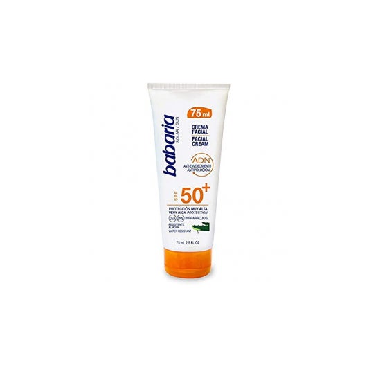 Crème solaire visage et aloès Babaria Spf50+ 75Ml