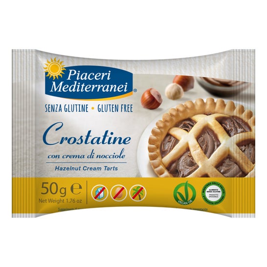 Piaceri Mediterranei Bio Tartelettes Crème de Noisette 4x50g