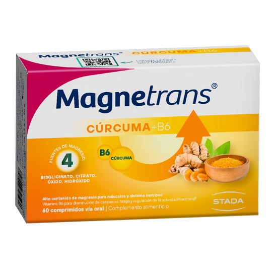 Magnetrans Curcuma vit B6 + 355 mg Magnésium 60 gélules