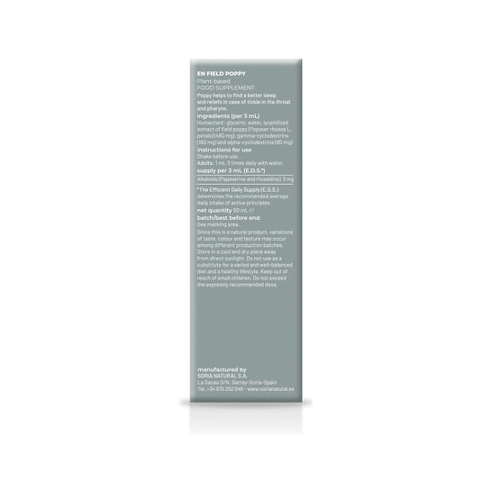 Extracto Amapola 50ml Xxi Soria Natural *