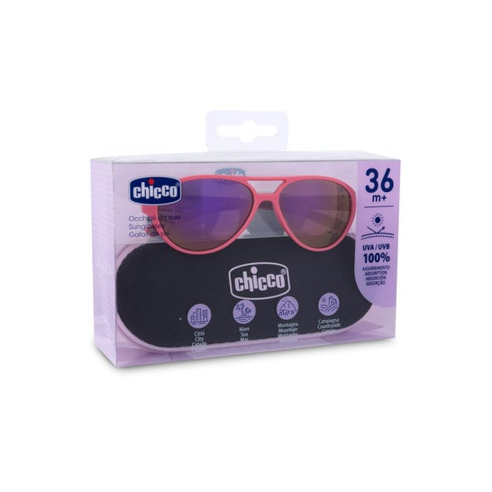 Chicco Lunettes Soleil Enfants Rose 36M+ 1 ut