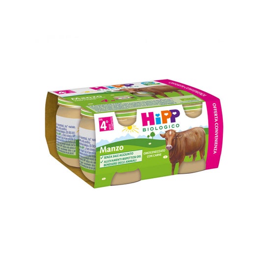 Hipp Bio Bouillie Bœuf 4x80g