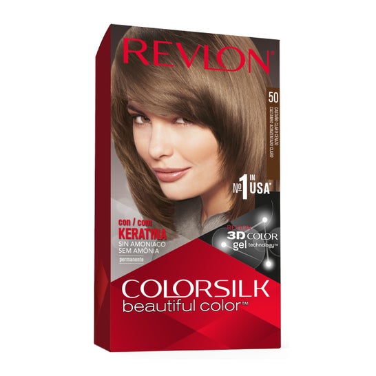 Kit de couleur de cheveux Revlon Colorsilk 50 Light Auburn