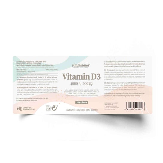 Vitaminalia Vitamina D3 4000UI 365comp