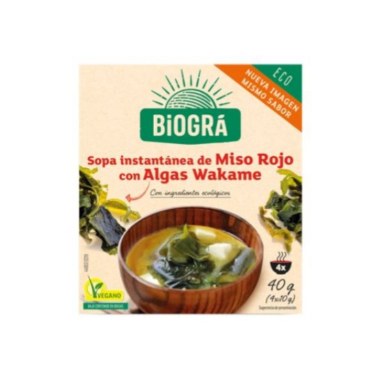 Biográ Sopa Vegana de Miso con Algas 4 sobres x 10g