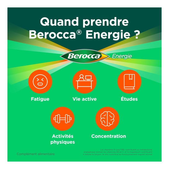 Berocca Energie Effervescent Goût Orange Sans Sucres 60comp