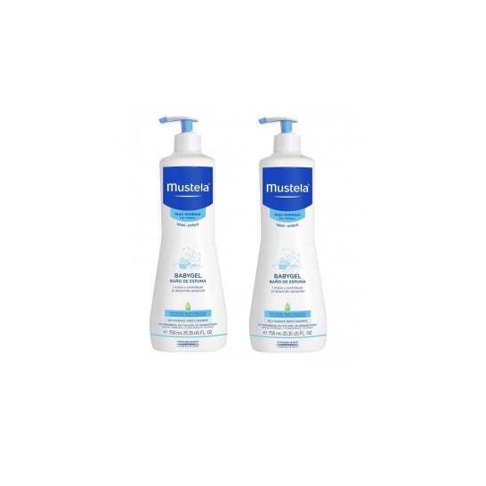 Mustela Pack Gel de bain moussant pour bébé 2ème unité à 40% 750 ml