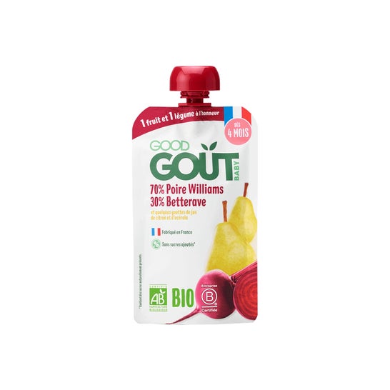 Good Gout Gourde Puré Pera Remolacha +4M 120 g
