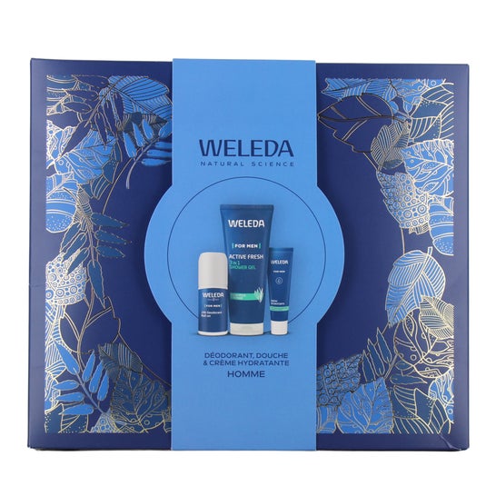 Weleda Coffret Homme Déodorant + Douche + Crème Hydratante