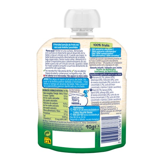 Nestlé Naturnes Multifruits 90gr