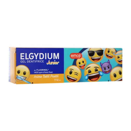 Elgydium Emoji Gel Dentifrice Tutti Frutti 7 à 12 Ans 50ml