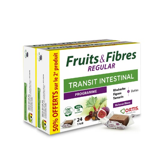 Ortis Fruits&Fibres Regular Transit Intestinal 2x24 Cubes