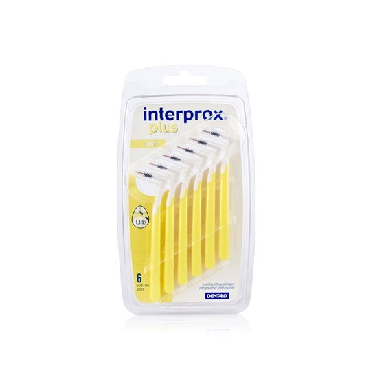 Dentaid Interprox Plus Mini Brossettes Interdentaires 1,1mm Jaune 6 brossettes