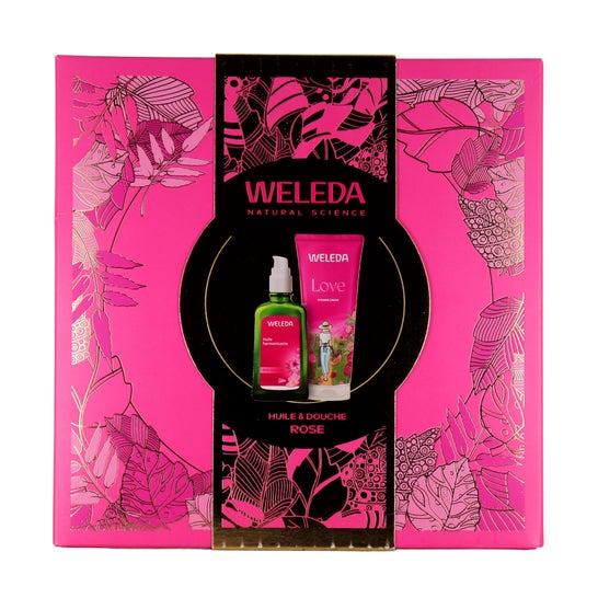 Weleda Coffret Corps Huile & Douche Rose