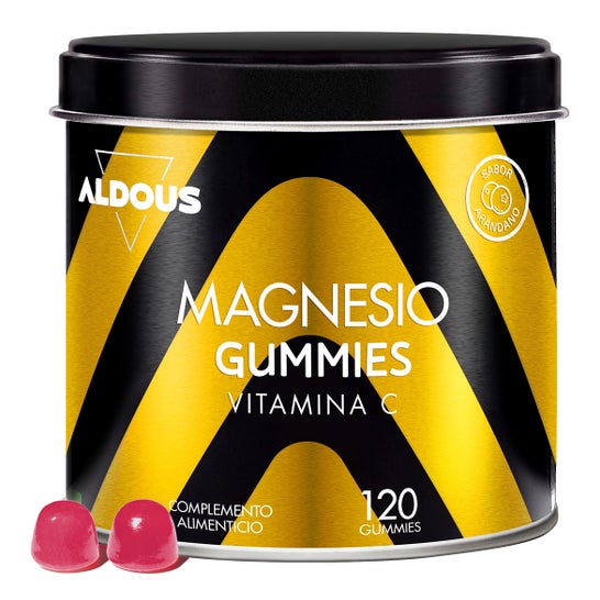 Aldous Bio Citrate Magnésium 1340mg + Vitamine C 45mg 120 Gummies