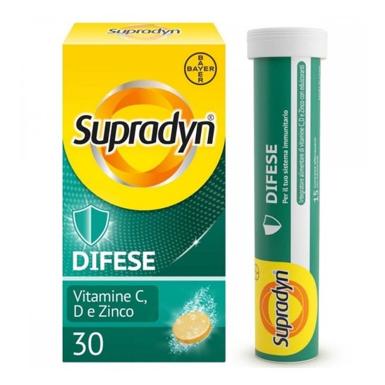 Supradyn Défenses Effervescentes Vitamine C,D e Zinco 30comp