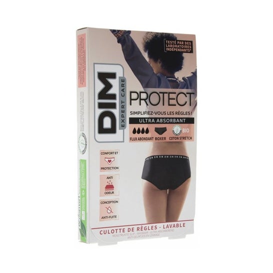 Dim Protect Culotte Menstruelle Coton Noir Flux Moyen 48/50 1ut