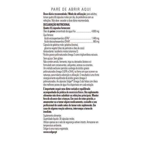 Solgar Omega3 30 gélules