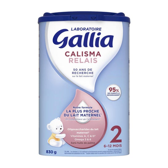 Gallia Calisma Relais Lait Bébé 2e Âge 6-12M 830g