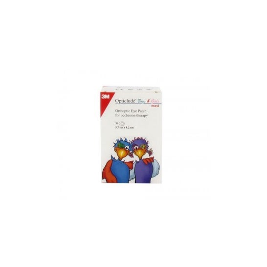 Opticlude Pansements oculaires imprimés Grande Taille 30 u.