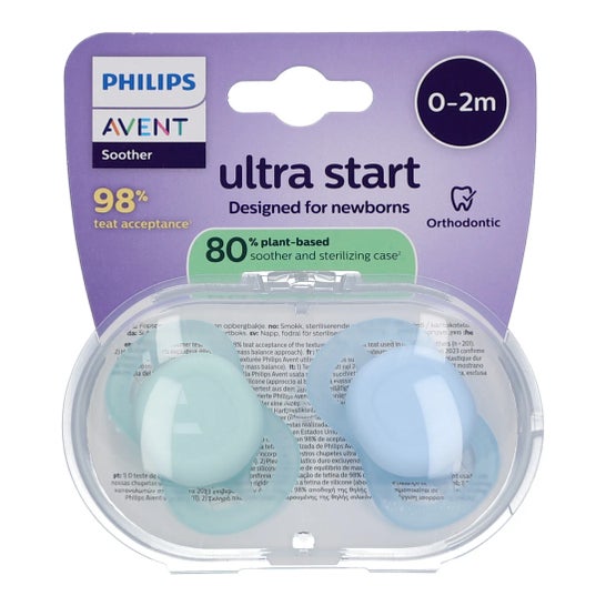 Philips Avent Sucettes Ultra Start 0-2 mois 2 unités