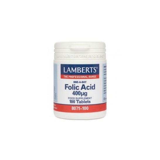 Lamberts ácido fólico 400g 100 tabletas 100 tabletas