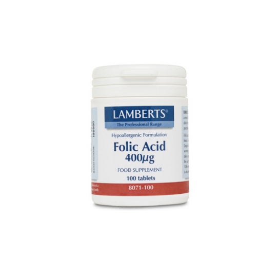Lamberts ácido fólico 400g 100 tabletas 100 tabletas