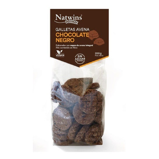 Natwins Biscuits Avoine Chocolat Noir Bio 200g