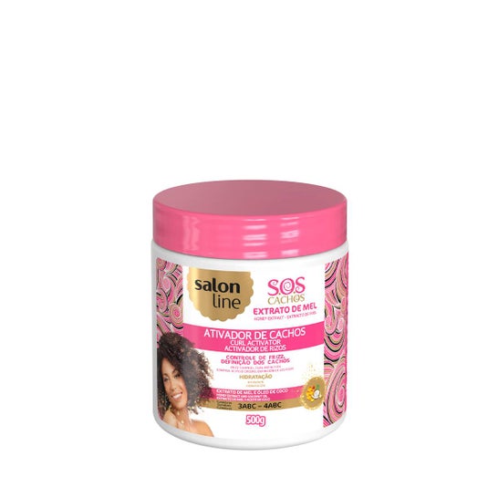 Salon Line SOS Cachos Activateur Boucles Extrait de Miel 500g